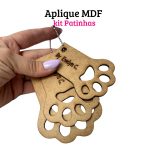 Apliques em MDF - Kit Patinhas