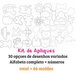 Molde em MDF - Kit de Apliques - Imagem 4