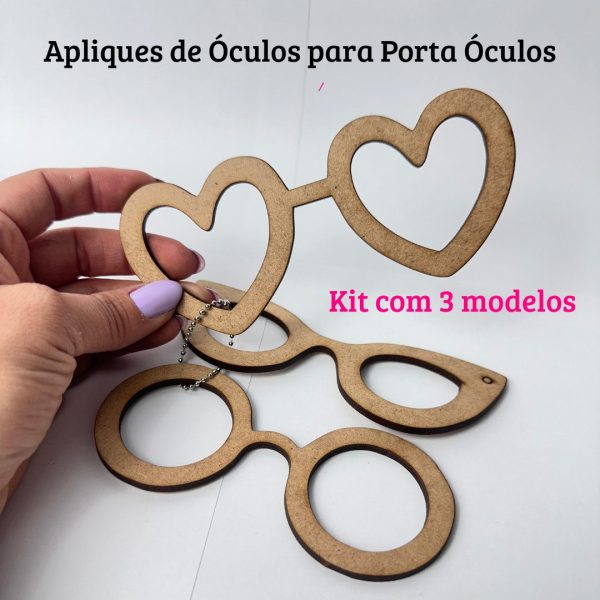 Apliques em MDF - Kit Óculos - Imagem 2