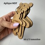 Apliques em MDF - Kit Ursinho - Imagem 2
