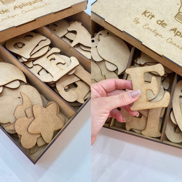 Molde em MDF - Kit de Apliques - Imagem 2