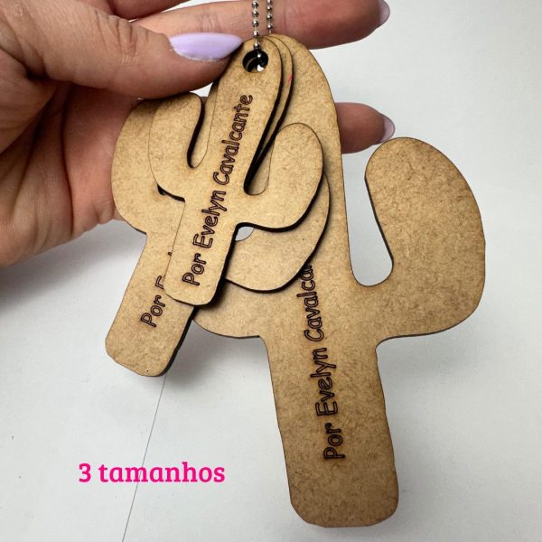 Apliques em MDF - Kit Cactos - Imagem 2