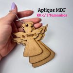 Apliques em MDF - Kit Anjinhos - Imagem 2