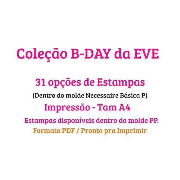 Coleção B-day da EVE - Arquivos de Sublimação - Imagem 4